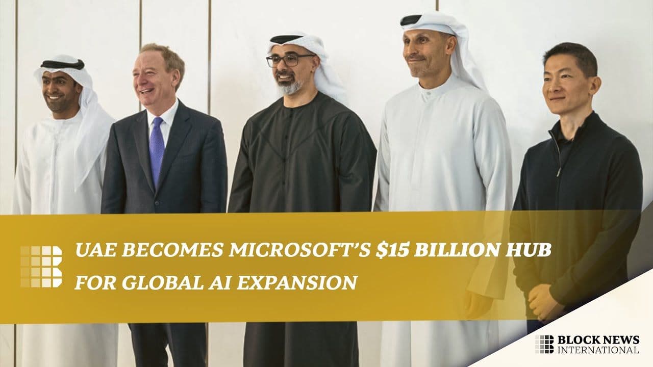 UAE Becomes Microsoft’s $15 Billion Hub for Global AI Expansion