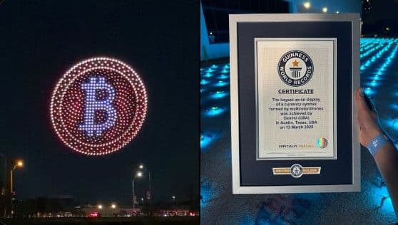 Gemini Shatters World Record with 1,000-Drone Bitcoin Spectacle Over Austin