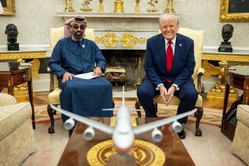 Trump Hosts Sheikh Tahnoon Bin Zayed Al Nahyan with David Sacks and Musk