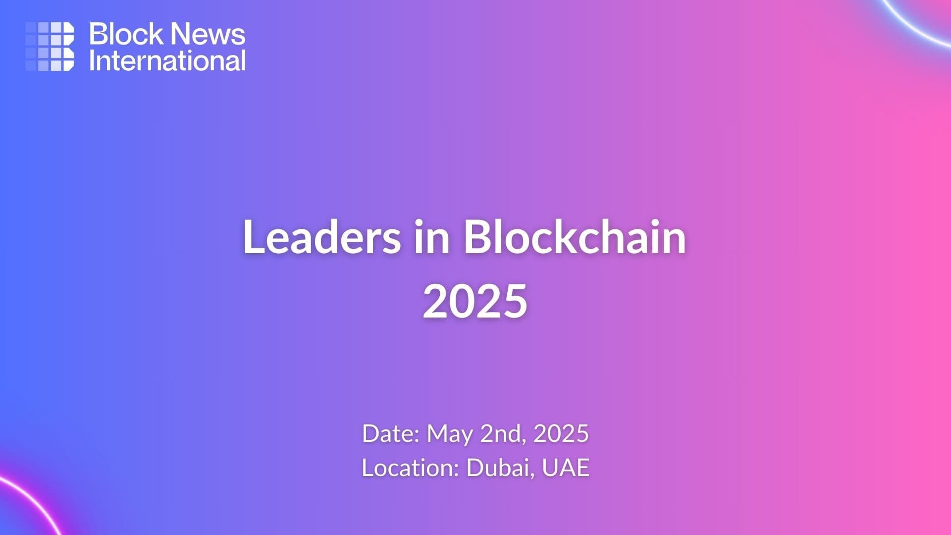 Leaders in Blockchain 2025